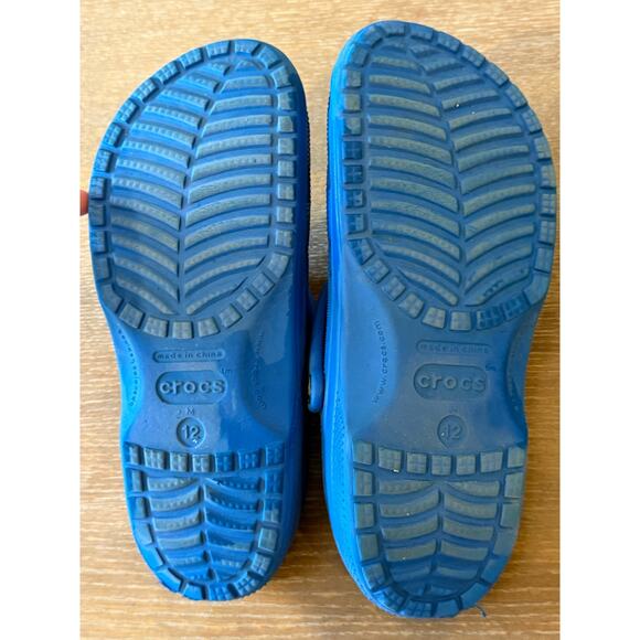 CROCS Royal Blue Water Shoes Classic Clogs Men size 12 - Picture 3 of 6